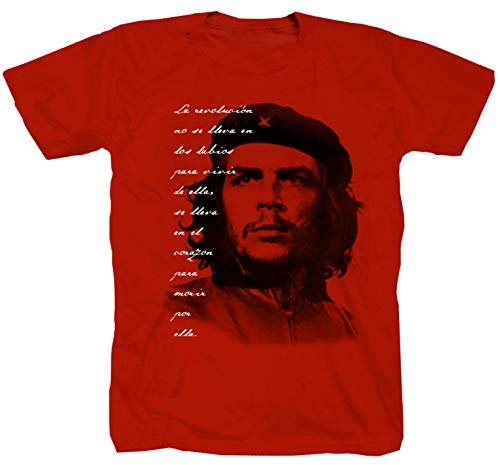 Styletex23 Che Guevara Cuba Revolution - Camiseta, diseño de socialista, color rojo rojo XXL
